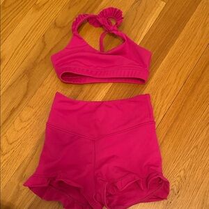 Pink Athletic Two-Piece Set TIGER FRIDAY
